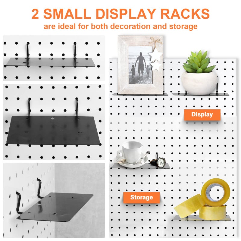 G.CORE Pegboard Organizer Accessories 18 Pack  Peg Board Hooks Assortment Organizer Accessory  Various Tools Storage Arrange System Kit for Garage Craft Workshop Workbench Hobby Office - Image 5